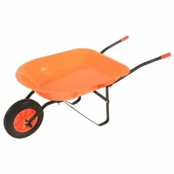 Various Brands High Vis Orange Kids Wheelbarrow - KWBO - Carts & Wheelbarrows