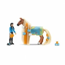 Schleich Kim & Caramelo Starter Set Horse Toy Playset - 42585 - Animals & Other Figures