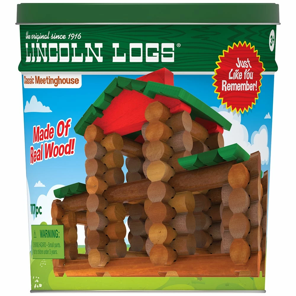 Lincoln Logs Classic Meetinghouse Building Set, 117 Piece - 00842 - Sets 2 Lincoln Logs Classic Meetinghouse Building Set, 117 Piece - 00842 - Sets - Image 2