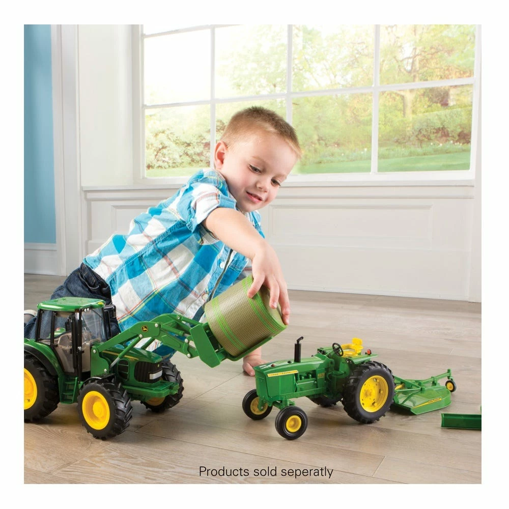Tomy 1:16 Big Farm John Deere 7330 With Bale Loader And Bale - 46380 - Farm Equipment 2 Tomy 1:16 Big Farm John Deere 7330 With Bale Loader And Bale - 46380 - Farm Equipment - Image 2