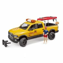 Bruder RAM Life Guard with Figure, Stand-Up Paddle + Light/Sound Module - 2506 - Toy Tractors & Trucks