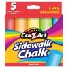 Cra-Z-Art Sidewalk Chalk, 5 Count - 10811-48 - Arts & Crafts