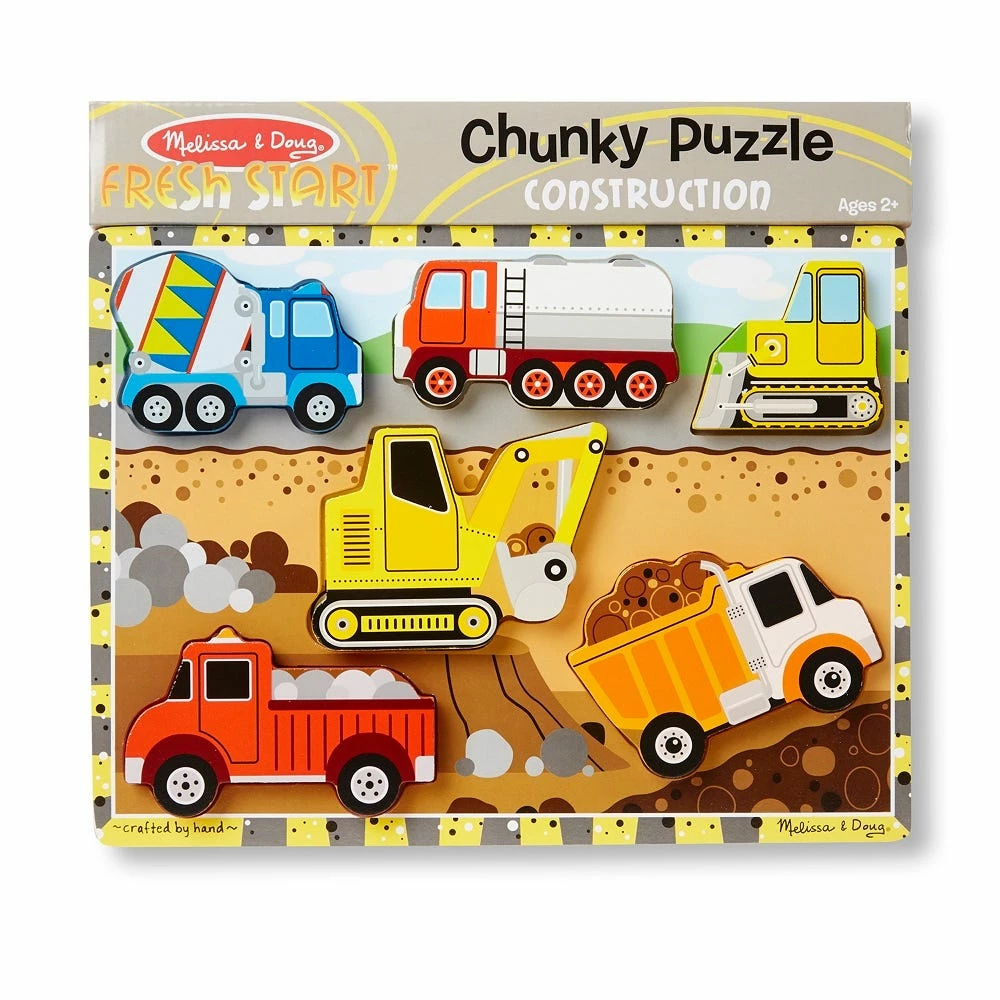 Melissa & Doug Construction Chunky Puzzle 3726 - Educational Toys 1 Melissa & Doug Construction Chunky Puzzle 3726 - Educational Toys