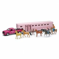 Country Life Pink Pickup With 5Th Wheel SS-15395 - Animals & Other Figures