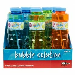 Gener8 8oz Bubble with Wand Assorted - GS5737 - Outdoor Play