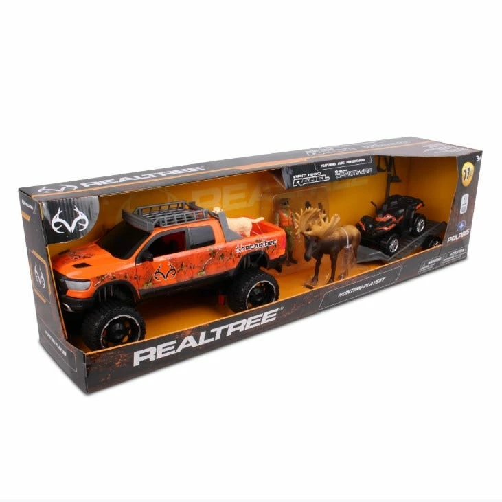Nkok RealTree® 1:18 RAM® 1500 Rebel & Polaris® Sportsman Moose Hunting 11-Piece Playset 21852 - Toy Cars 2 Nkok RealTree® 1:18 RAM® 1500 Rebel & Polaris® Sportsman Moose Hunting 11-Piece Playset 21852 - Toy Cars - Image 2
