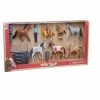 New Ray Valley Ranch Horse Accessory Set - SS-37525 - Farm Toys