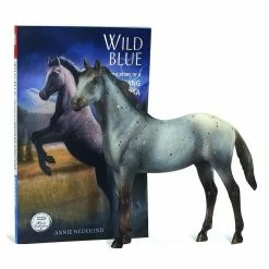 Breyer Classics Wild Blue: Book and Horse Toy Set (1:12 Scale) - 6136 - Collectible