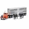 New Ray PETERBILT VINTAGE CATTLE HAULER - SS-16116B - Farm Toys