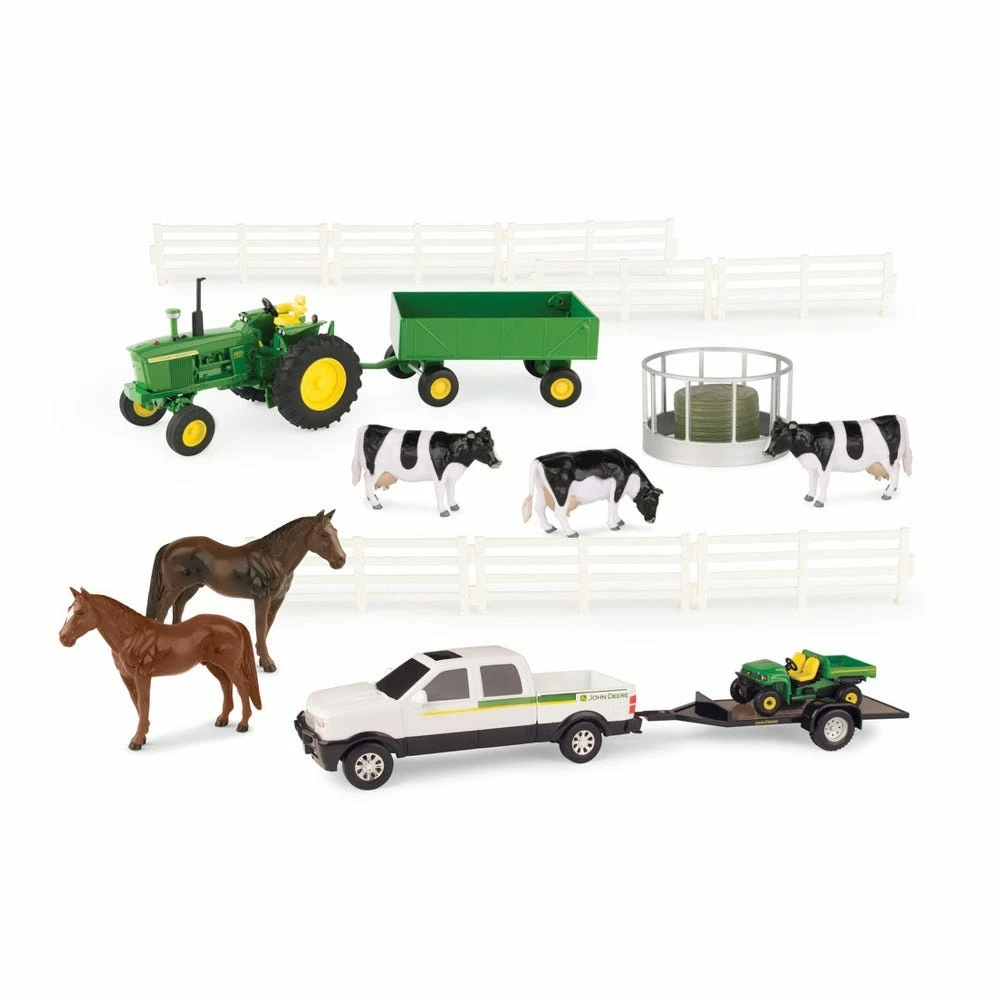 Tomy 1:32 John Deere 20 Piece Die Cast Value Set - 46683 - Farm Equipment 1 Tomy 1:32 John Deere 20 Piece Die Cast Value Set - 46683 - Farm Equipment