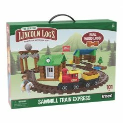 Lincoln Logs Sawmill Train Express Building Set, 101 Piece - 00840 - Sets