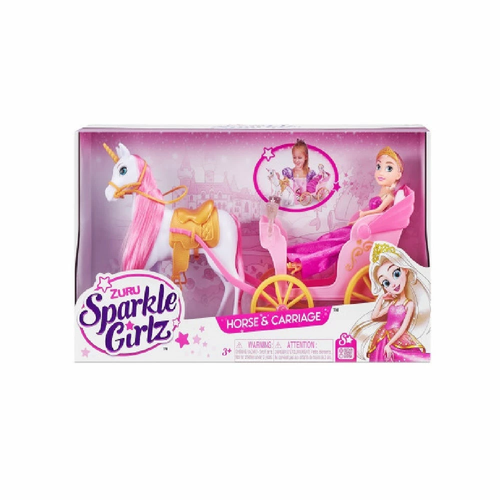Zuru Sparkle Girlz Unicorn and Princess Doll with Carriage Set - 10068-2002 - Doll Accessories 1 Zuru Sparkle Girlz Unicorn and Princess Doll with Carriage Set - 10068-2002 - Doll Accessories
