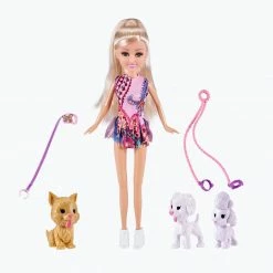 Zuru Sparkle Girlz 10.5" Dog Walker Playset - 10065 - Fashion Dolls