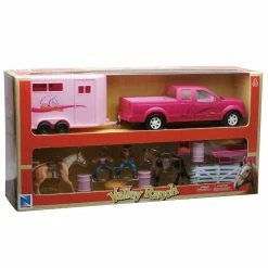 Valley Ranch Pink Pick-Up Truck with Horse Set - SS-37335A - Farm