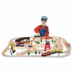 Melissa & Doug Wooden Railway Set 701 - Educational Toys -Games Official Website 8998469c3ea956b61196f4a27f20116e8963d6fe 186940013 3