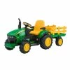Peg Perego John Deere Ground Force Ride On Tractor & Trailer, 12 Volt - IGOR0039 - Farm