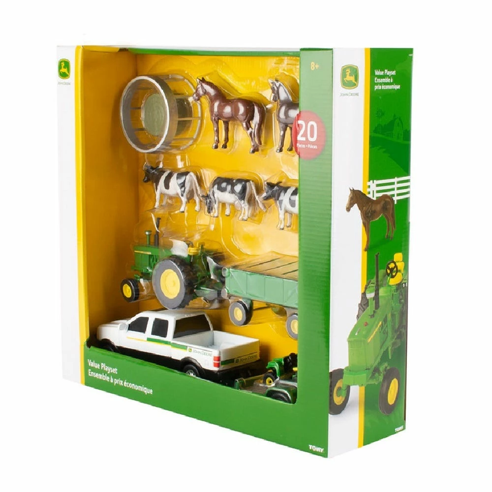 Tomy 1:32 John Deere 20 Piece Die Cast Value Set - 46683 - Farm Equipment 2 Tomy 1:32 John Deere 20 Piece Die Cast Value Set - 46683 - Farm Equipment - Image 2