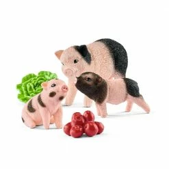 Schleich Miniature Pig Mother and Piglets 42422 - Animals & Other Figures