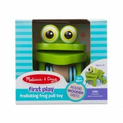 Melissa & Doug FIRST PLAY - Frolicking Frog Pull Toy 3205 - Educational Toys