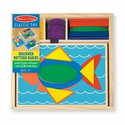 Melissa & Doug Beginner Pattern Blocks 528 - Educational Toys