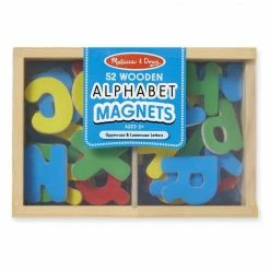 Melissa & Doug Magnetic Wooden Alphabet 448 - Educational Toys