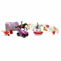 Valley Ranch Horse Playset With ATV SS-37105B - Animals & Other Figures