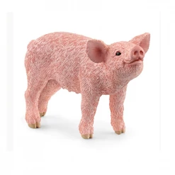 SCHLEICH PIGLET STANDING TOY FIGURINE - 13934 - Action Figures