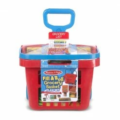 Melissa & Doug Rolling Grocery Basket 4073 - Pretend Play