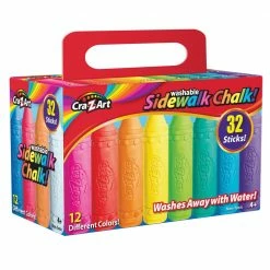 Cra-Z-Art Sidewalk Chalk, 32 Count - 10817-6 - Arts & Crafts