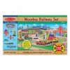 Melissa & Doug Wooden Railway Set 701 - Educational Toys