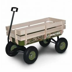 Wonderlanes Realtree Wagon with Wood 39 Inch - 349 - Ride-On Toys