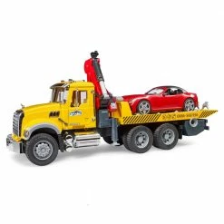 Bruder MACK Granite Tow Truck with Roadster - 2829 - Toy Tractors & Trucks