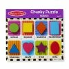 Melissa & Doug Shapes Chunky Puzzle 3730 - Educational Toys