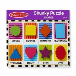 Melissa & Doug Shapes Chunky Puzzle 3730 - Educational Toys