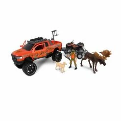 Nkok RealTree® 1:18 RAM® 1500 Rebel & Polaris® Sportsman Moose Hunting 11-Piece Playset 21852 - Toy Cars