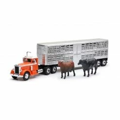 Country Life 1:43 Vintage Cab with Chrome Cattle Hauler SS-16116 - Trucks