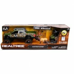 NKOK RealTree 1:18 Playset 10-piece Ford F250 Super Duty Polaris Ranger Elk Hunting - 21846 - Remote Control