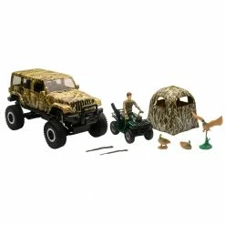 Wildlife Hunter Wildlife Hunting 1:18 Jeep Wrangler Duck Hunting Playset - 76556 - Trucks