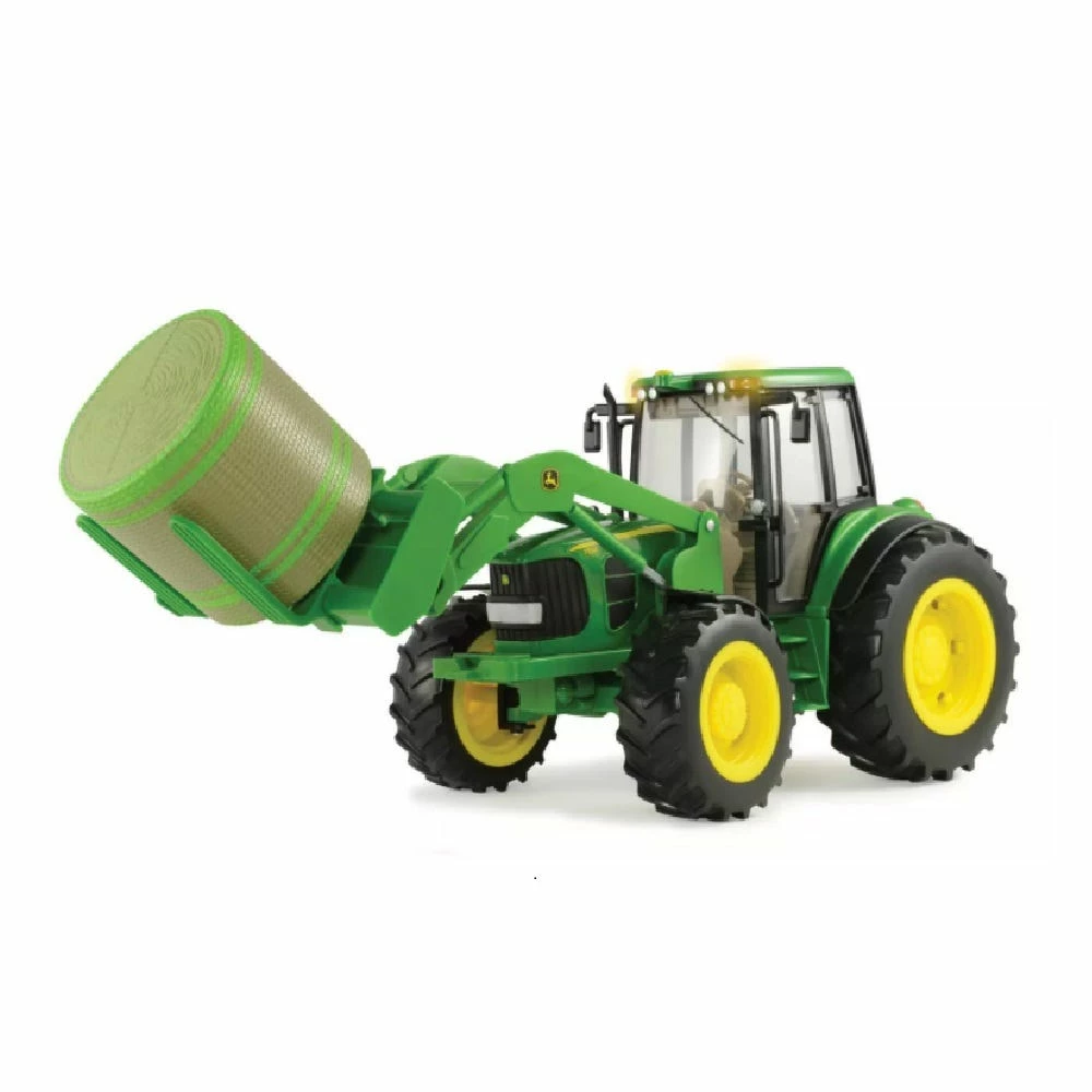 Tomy 1:16 Big Farm John Deere 7330 With Bale Loader And Bale - 46380 - Farm Equipment 1 Tomy 1:16 Big Farm John Deere 7330 With Bale Loader And Bale - 46380 - Farm Equipment