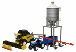 New Holland Harvester Tractor & Grain Bin SS-05755 - Trucks