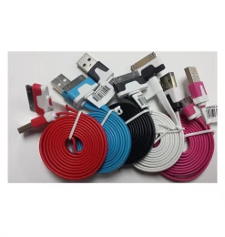 Various Brands Assorted 3 Foot Flat Pin USB Cable Replacement - Headphones & Ear Buds